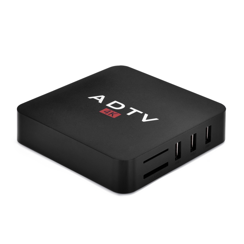 2-v-1 hybridný set-top box s DVB-T2 / DVB-S2 / DVB-C / ISDB / ATSC, Android, 4K HDMI výstup, 2GB RAM, 16GB flash pamäte