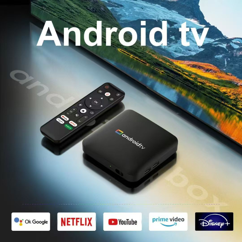 Android TV Box cu CPU quad-core, 8GB RAM, 8GB flash stocare, chipset Amlogic, HDMI/USB/AV, Full HD 1080p