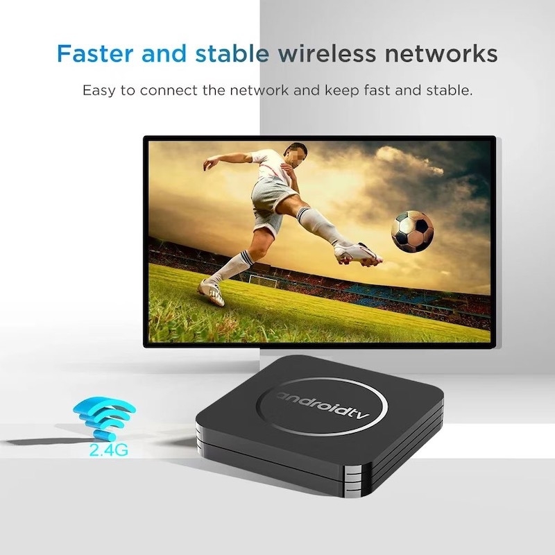Android TV Box, štvorjadrový procesor, 1 GB RAM, 8GB/64GB/128GB vnútorná pamäť, 1080p, HDMI, USB, Wi‑Fi, Ethernet