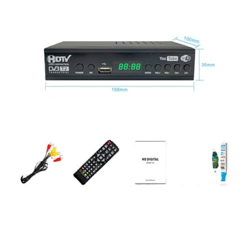 DVB-T2 WiFi Digitalni TV set-top kutija, 1080p, 500GB skladište, USB/HDMI/AV