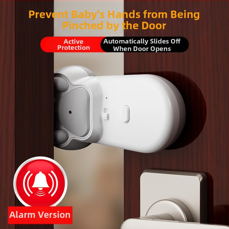 Ajtóstopper anti-szorítás ragasztószereléshez – Modell M02, ABS anyag, kézi működtetés, standard felépítés, modern letisztult stílus