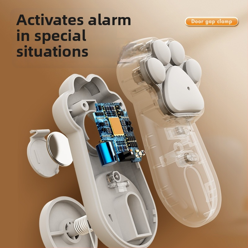 Ajtóstopper anti-szorítás ragasztószereléshez – Modell M02, ABS anyag, kézi működtetés, standard felépítés, modern letisztult stílus