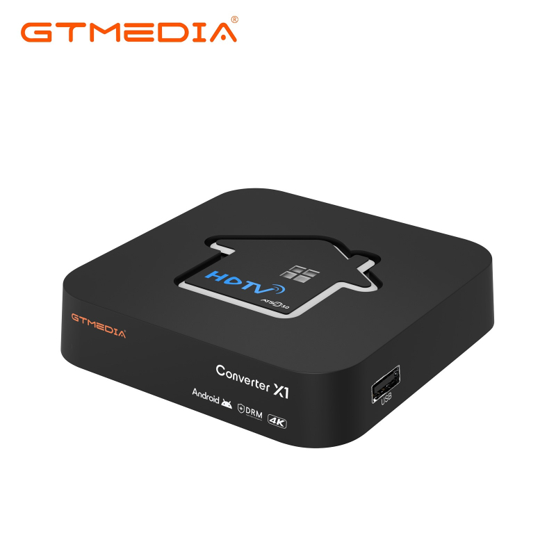 Android box Converter X1 — GTMEDIA, 2GB RAM, USB/HDMI/optičko vlakno, Shenzhen podrijetlo, izdanje 2024