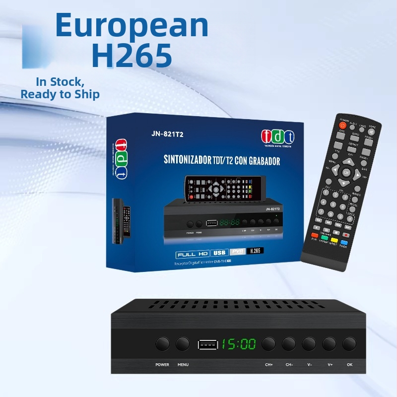 DVB-T2 set-top box s HEVC, 1080p, štvorjadrový procesor, Wi‑Fi, HDMI