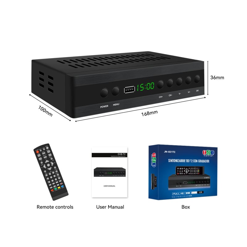 DVB-T2 set-top box s HEVC, 1080p, četverojezgreni procesor, Wi-Fi, HDMI