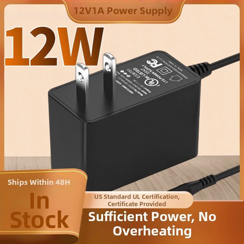 GQ 12-120100-CC napajanje/adaptor, izlaz 12V, ulaz 100-240V, UL/ETL/FCC certifikat, DC priključak 5.5x2.1/2.5 mm