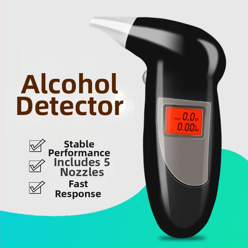 Prenosný automobilový dychový tester s vysokou presnosťou digitálneho displeja, ABS plast, prenosný a do auta, možnosť prispôsobenia