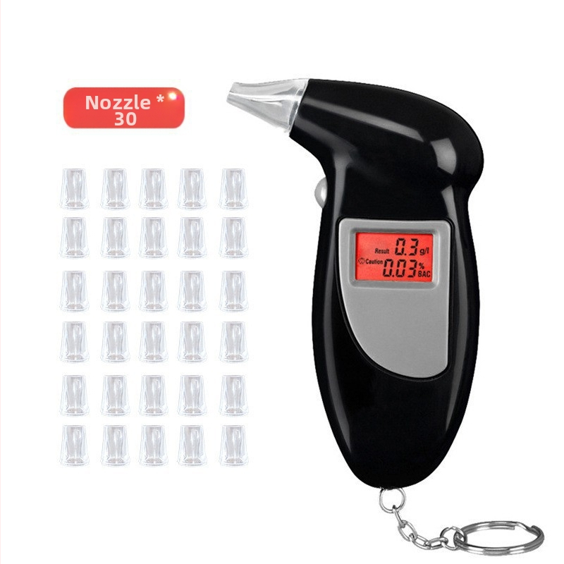 Prenosný automobilový dychový tester s vysokou presnosťou digitálneho displeja, ABS plast, prenosný a do auta, možnosť prispôsobenia