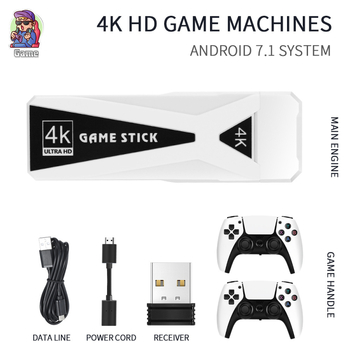 GT-68 Android 7.1 set-top box igraća konzola, 4K HD izlaz, 1GB RAM, bežični kontroler 2,4 GHz