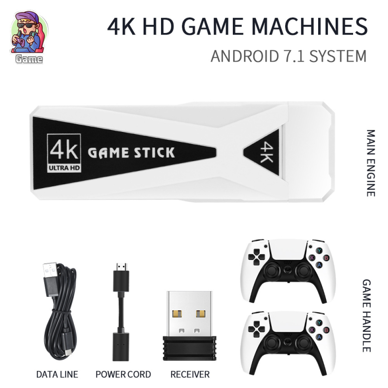 GT-68 Android 7.1 set-top box igraća konzola, 4K HD izlaz, 1GB RAM, bežični kontroler 2,4 GHz