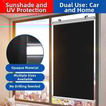 Автомобилен сенник за предното стъкло, телескопично монтиране, платнена материя, удължена версия, бизнес стил