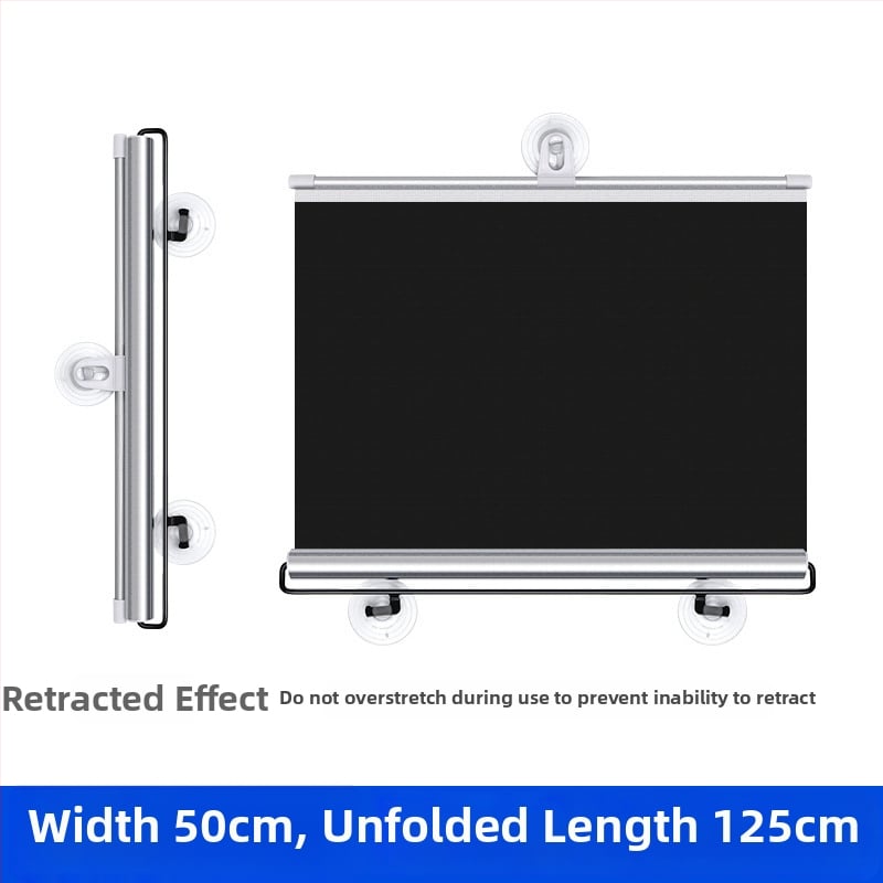 Автомобилен сенник за предното стъкло, телескопично монтиране, платнена материя, удължена версия, бизнес стил