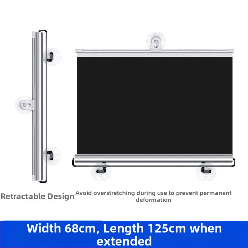 Автомобилен сенник за предното стъкло, телескопично монтиране, платнена материя, удължена версия, бизнес стил