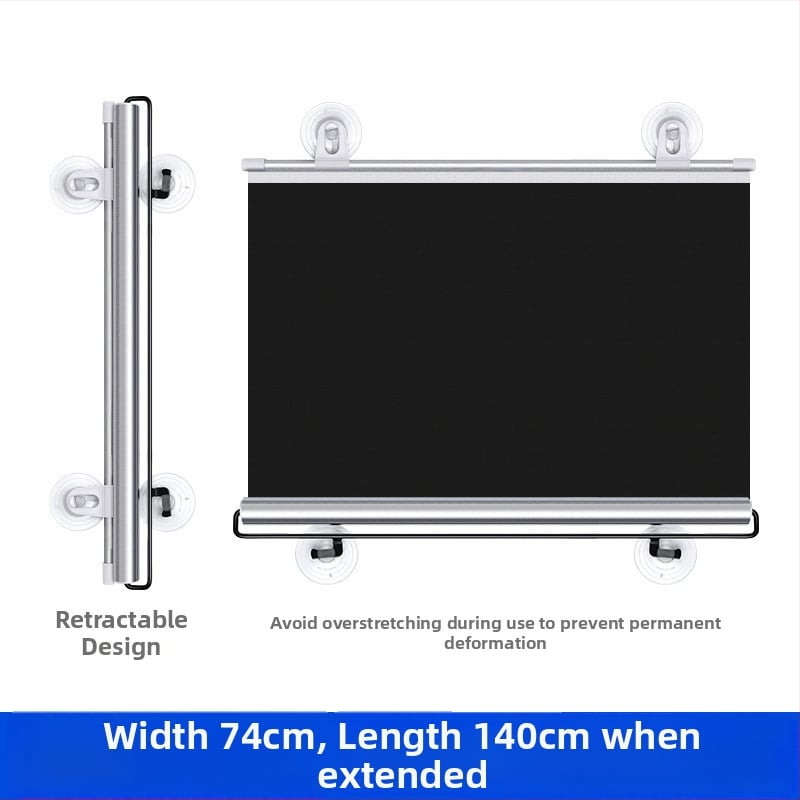 Автомобилен сенник за предното стъкло, телескопично монтиране, платнена материя, удължена версия, бизнес стил