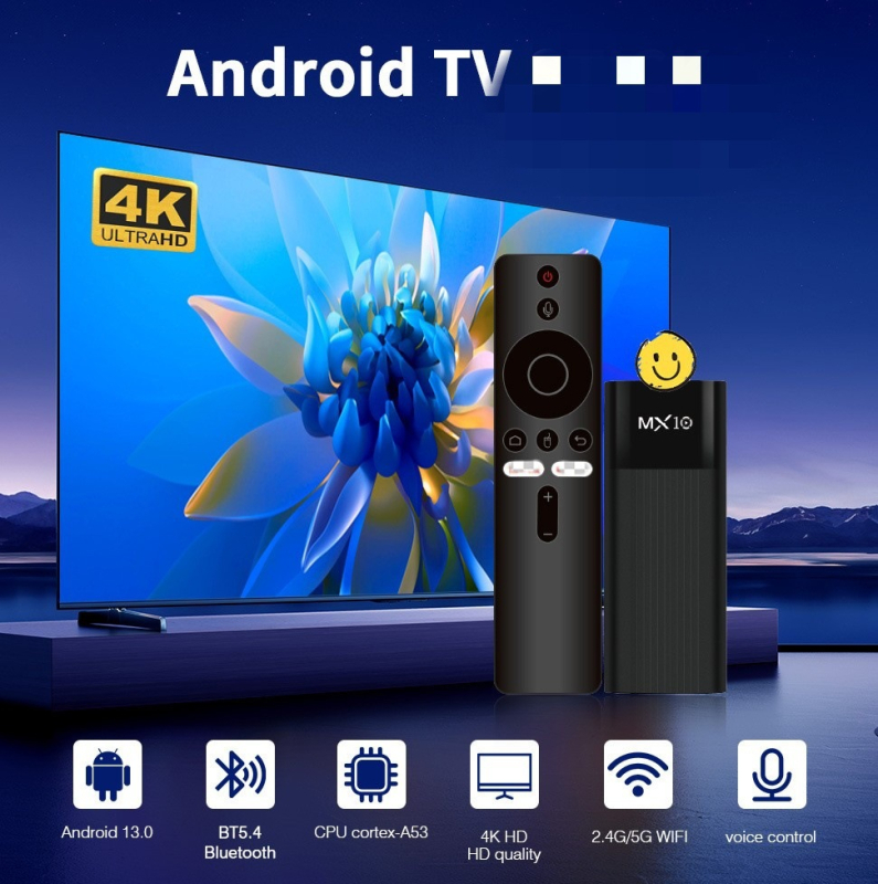 Mx10 f3pro αποκωδικοποιητής τηλεόρασης με Allwinner H313, 2GB RAM, 1080p, Bluetooth και διπλής ζώνης Wi-Fi