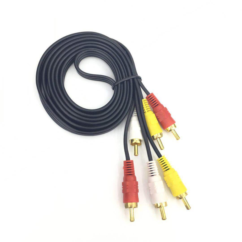 Kabel 3RCA–3RCA, audio/video, boja kodirani priključci, pozlaćeni kontakti, bakreno jezgro, duljina 1,5–15 m