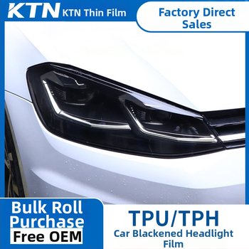 Automobilový film na svetlá TPU TPH – ochranný film na svetlá, hrúbka 6.5 mil, vynikajúca UV ochrana, vynikajúca priechodnosť svetla, nízka viskozita lepidla, vhodný pre predné aj zadné svetlá, prispôsobiteľné, 3 roky záruka