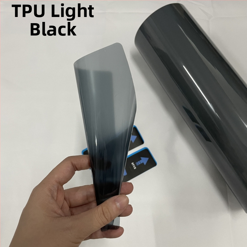 Automobilový film na svetlá TPU TPH – ochranný film na svetlá, hrúbka 6.5 mil, vynikajúca UV ochrana, vynikajúca priechodnosť svetla, nízka viskozita lepidla, vhodný pre predné aj zadné svetlá, prispôsobiteľné, 3 roky záruka