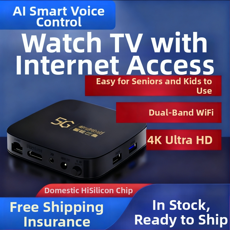 Set-top box s Bluetooth, Wi-Fi, 4K výstup, Android, 8 GB úložisko