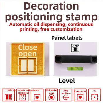 Pozicionáló pecsét elektromos és vízvezetékes aljzatokhoz – téglalap alakú műanyag tintapárna, gyorsan száradó, modell PT02, 180 g