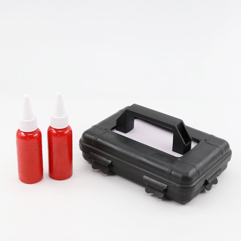 Pozicionáló pecsét elektromos és vízvezetékes aljzatokhoz – téglalap alakú műanyag tintapárna, gyorsan száradó, modell PT02, 180 g