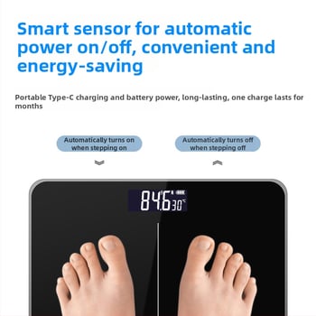 Magas precíziójú testsúlymérleg – CHANGXIE/Long Association Electronics, 180 kg teherbírás, felnőtteknek