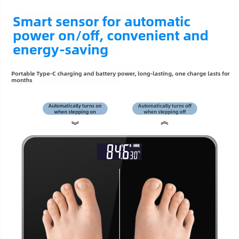 Magas precíziójú testsúlymérleg – CHANGXIE/Long Association Electronics, 180 kg teherbírás, felnőtteknek