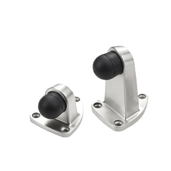 Ajtóstopper 304 rozsdamentes acélból, kefés felület, padlóra szerelés, kézi működtetés, modern egyszerű stílus