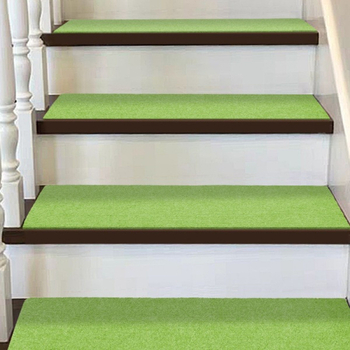 Stubišni prostirač, kvadratnog oblika, uzorak travе, periva, za dnevni boravak, američki seoski stil