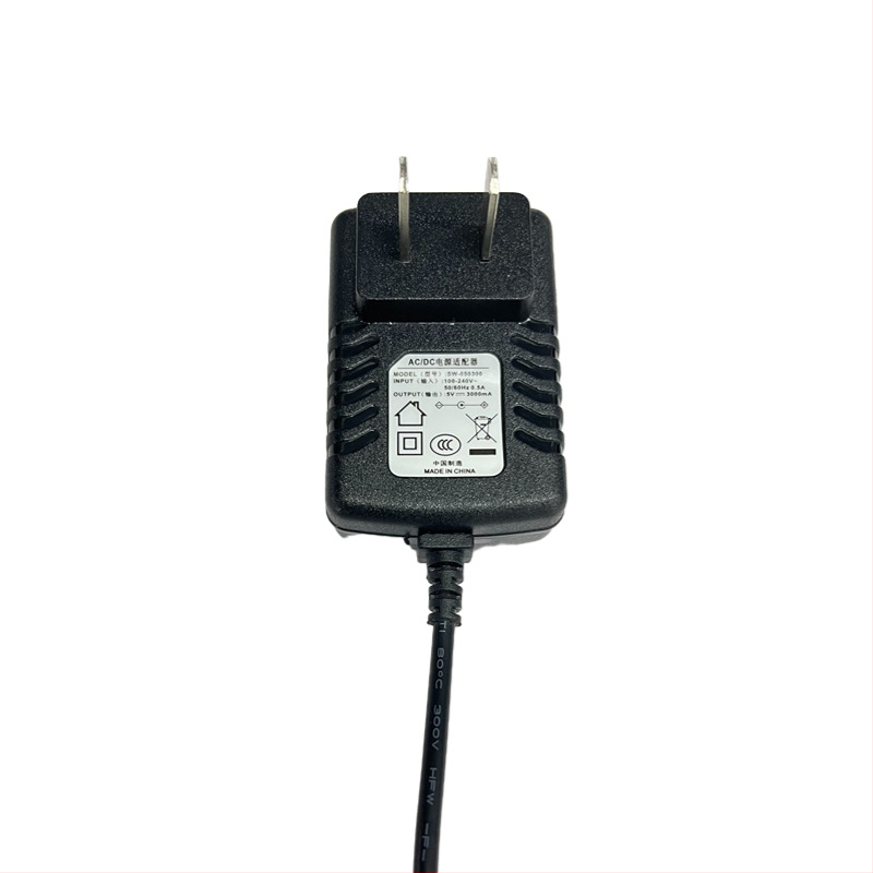 Napájací adaptér 5V 3A, stenový adaptér so certifikáciou UL CCC CE KC UKCA PSE, pre set-top box, router a LED osvetlenie