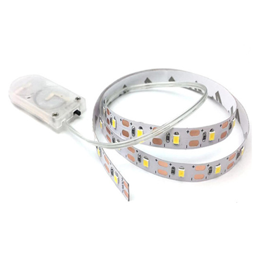 Λωρίδα LED με μαγνητικό διακόπτη, 60 LED 2835, είσοδος 5V, δέσμη 120°, ρυθμιζόμενη μέσω εξωτερικού ελέγχου