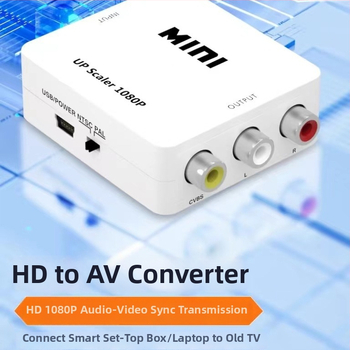 HDMI na VGA adaptér – plug-and-play, 0,3 m kábel, napájací kábel v balení