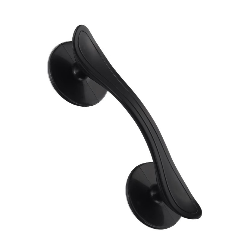 Üvegajtó szívófejes kilincs – telepítés nélkül, műanyagból, ABS felülettel, modell SCMDKLS, modern minimalist stílus