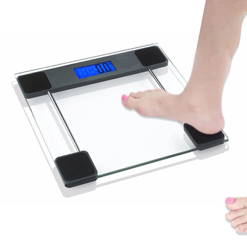 Vaga za kupaonicu od prozirnog kaljenog stakla, digitalna vaga za mjerenje tjelesne težine