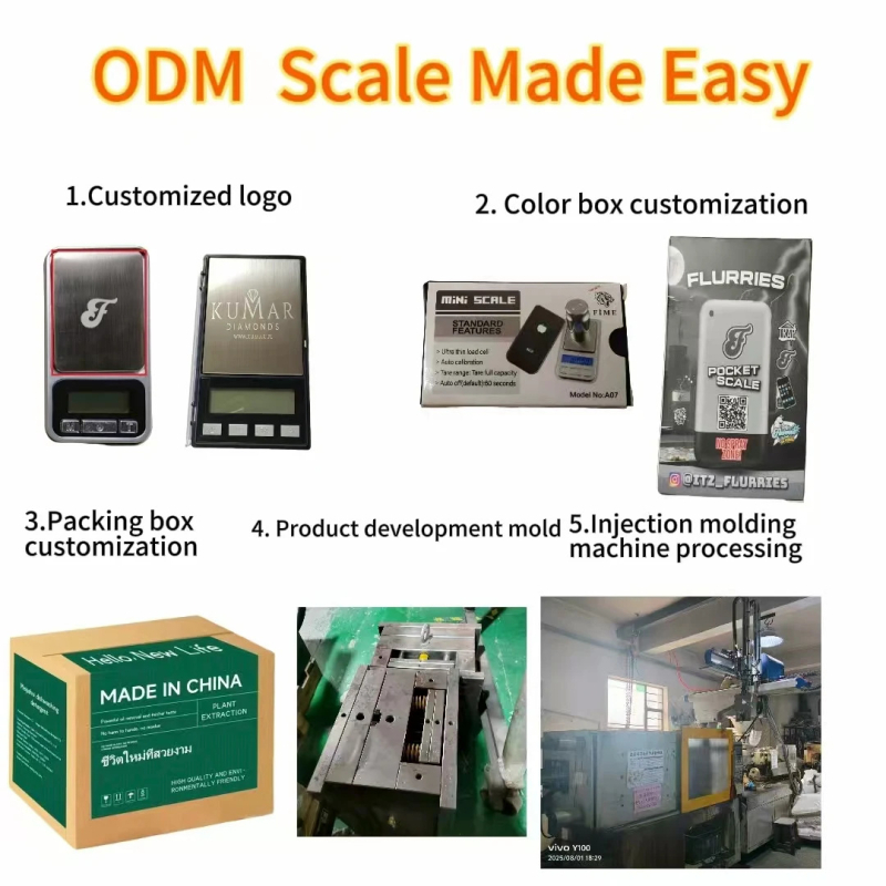 Prijenosna digitalna vaga, kapacitet 240 g, točnost 0,01 g, raspon mjerenja 100–2000 g, napajanje 2× AA baterije