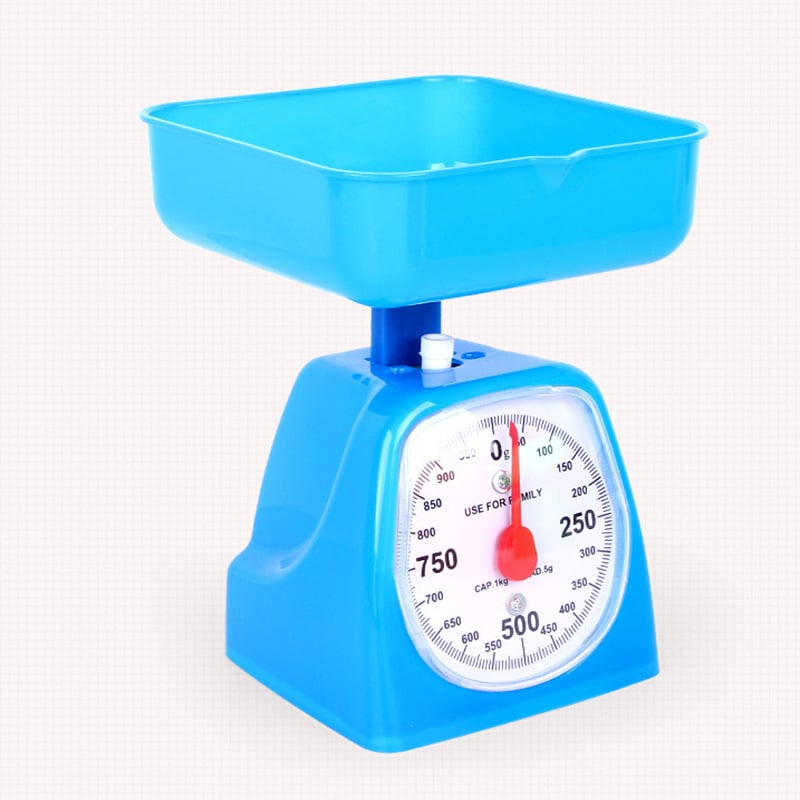Edukativna kuhinjska vaga s oprugom – kapacitet 5 kg, višenamjenska, mehanička