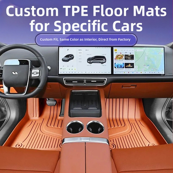 TPE koberce do auta pre päťmiestne vozidlo, pruhovaný vzor, značka Hesheng, prispôsobiteľné
