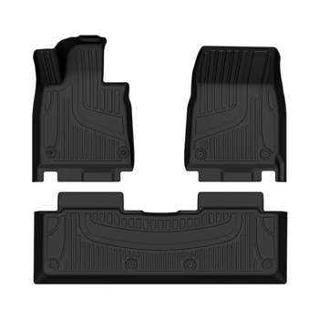 TPE автомобилни подложки за петместен автомобил, шарени ивици, марка Hesheng, персонализируеми