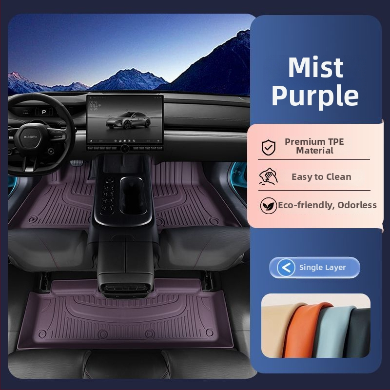 TPE koberce do auta pre päťmiestne vozidlo, pruhovaný vzor, značka Hesheng, prispôsobiteľné