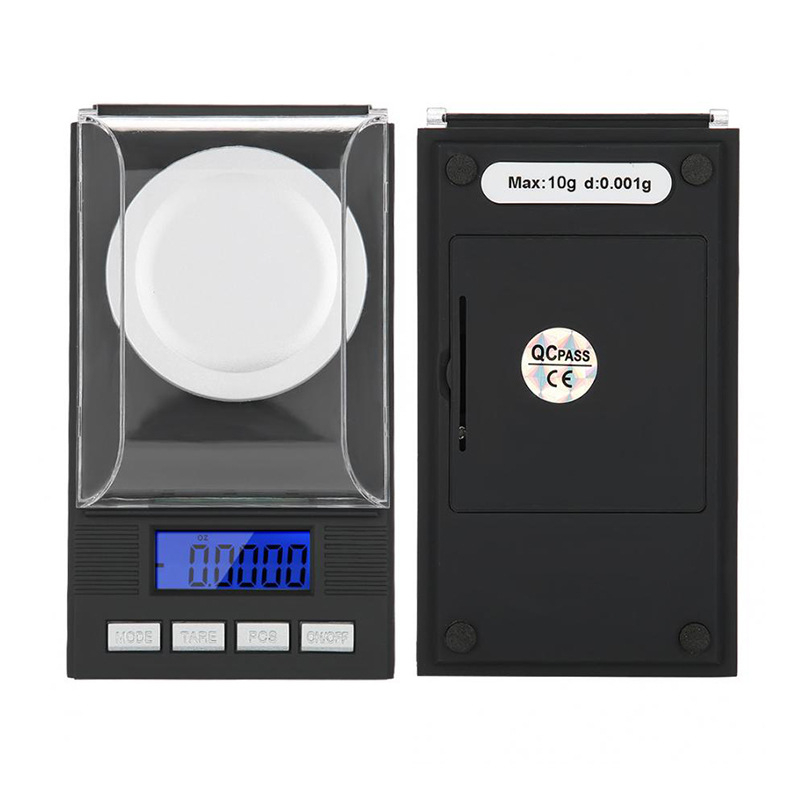 Zsebméretű digitális ékszer-mérleg, 0,001 g pontossággal, 100 g kapacitással, modell 128, elektronikus mérés