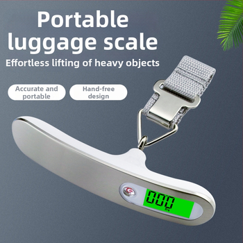 Nova prenosna vaga za prtljagu, 50 kg kapaciteta, kompaktna digitalna vaga s kukom