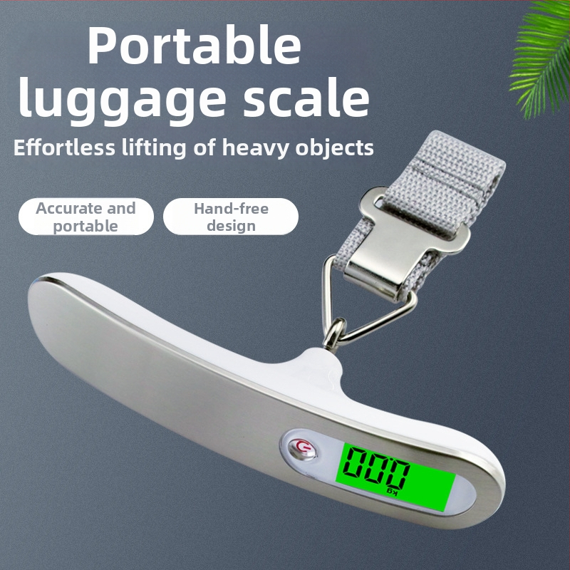 Nova prenosna vaga za prtljagu, 50 kg kapaciteta, kompaktna digitalna vaga s kukom