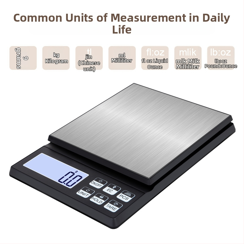 CX-2020 digitalna kuhinjska vaga, raspon 0–10 kg, preciznost 0,1 g, napajanje USB/3xAAA, CHANGXIE Electronics