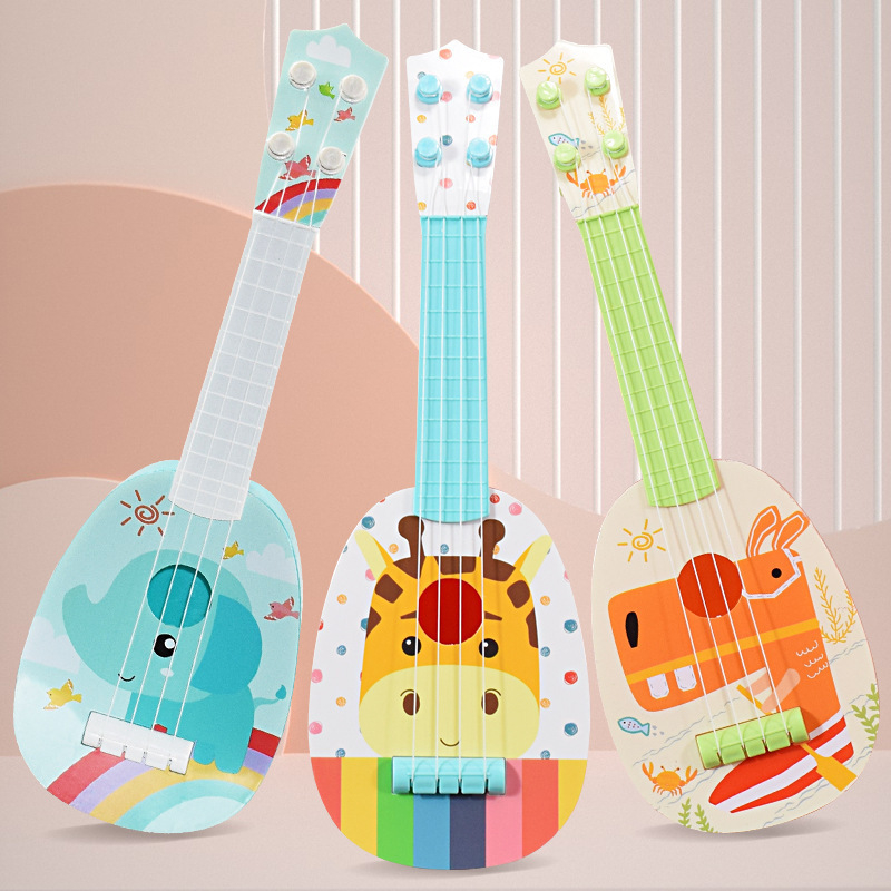 Plastična ukulele igračka za djecu 7–14 godina, razvija koordinaciju ruke i oka te interakciju roditelj-dijete