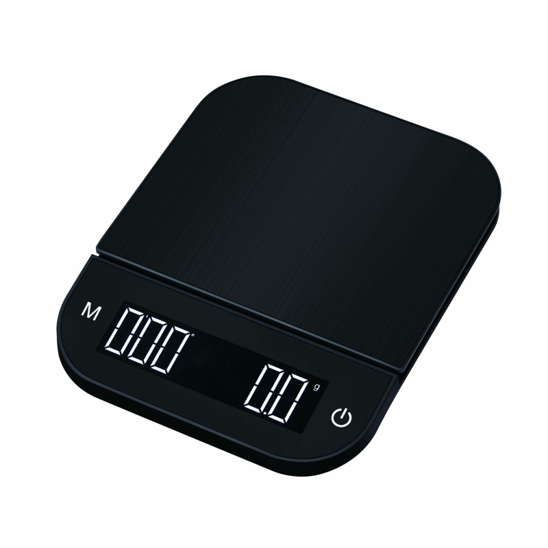 BethjiaM MS-R40 Kuhinjska vaga za kavu s automatskim tajmerom, USB punjiva, kapacitet 3–5 kg, preciznost 0,1 g