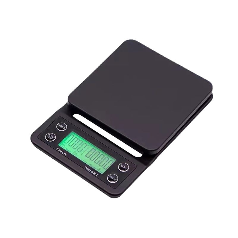 Kuhinjska vaga za kavu i hranu, precizno elektroničko mjerenje s timerom, 3 kg/5 kg, model K07
