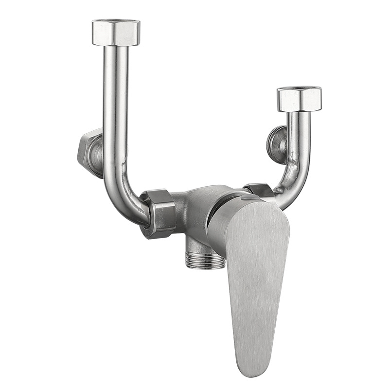 Jun Lin 304 rozsdamentes acél bojler nagy áramlású keverőcsapja, U-alakú, felületi szerelés, modell 145156, nyomás 12, hideg/melegvíz hőmérséklet 123, út 20 mm