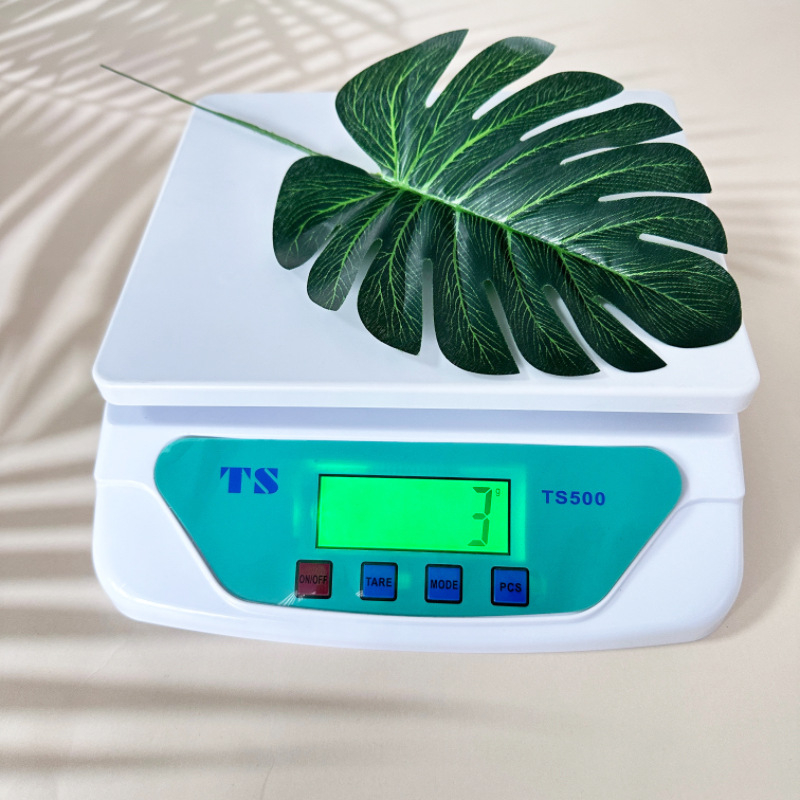 TS500 konyhai mérleg, 30 kg kapacitás, elektronikus digitális mérleg, nagy pontosság, üzemeltetés: elem vagy töltő