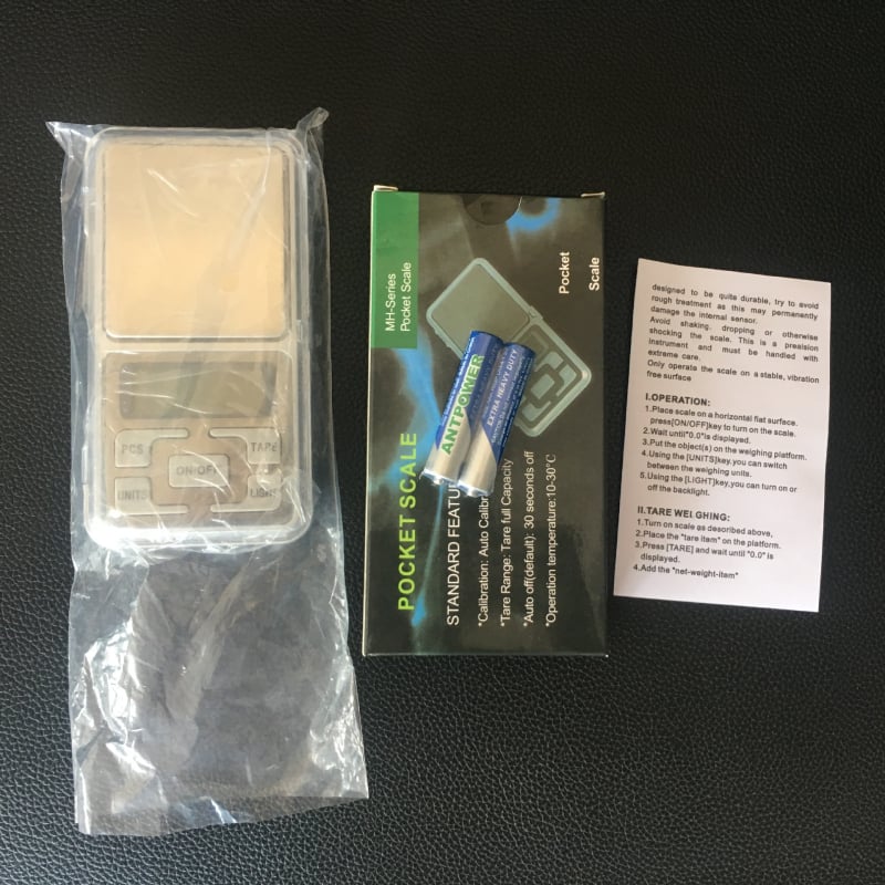 Kućna elektronička vaga, visoke preciznosti za nakit, mini džepna vaga, DIY alat, rezolucija 0,01 g, raspon 200–500 g, prenosna ručna vaga