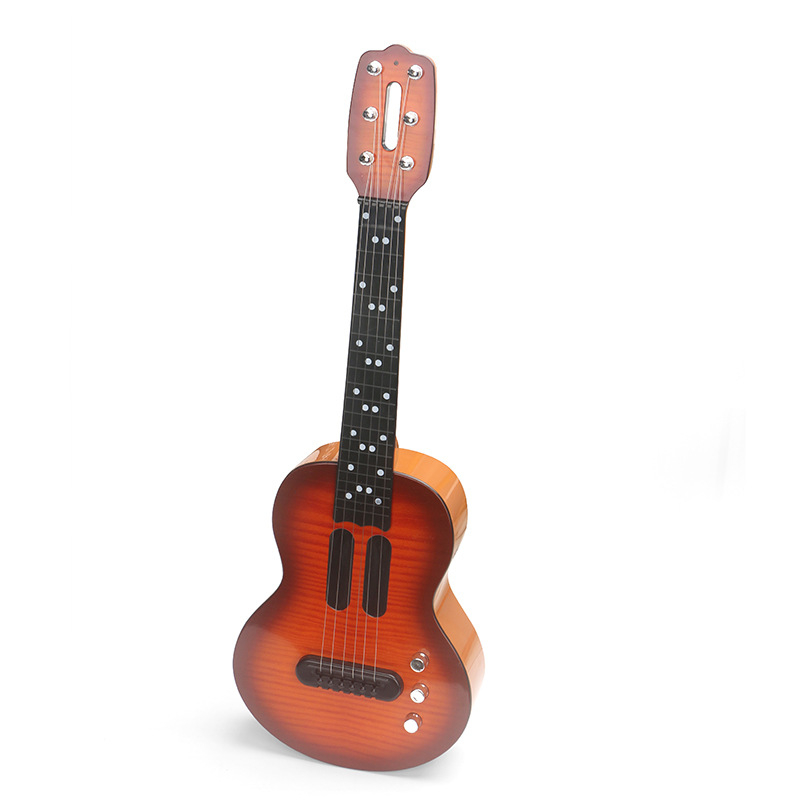 Edukativna interaktivna gitara/bas glazbena igračka za djecu — plastična konstrukcija, Chenghui brand, uzrast 4–6 godina.
